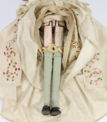 A good George III early carved wooden doll, English circa 1770, - 6