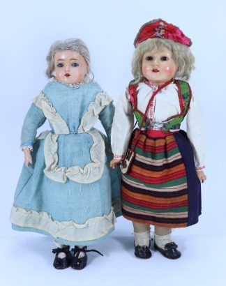 A Rheinische Gummi &lsquo;Turtle mark&rsquo; celluloid shoulder head doll,