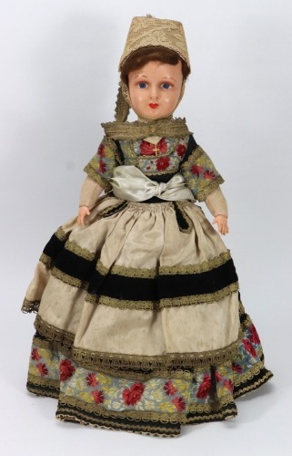 A French celluloid doll, 1930s,