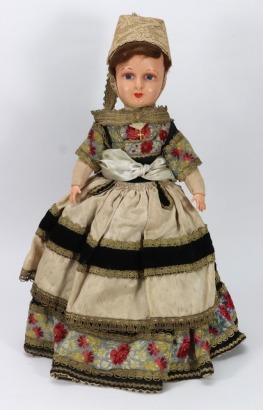 A French celluloid doll, 1930s,