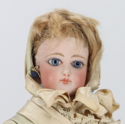 A Francois Gaultier bisque shoulder head fashion doll in original clothes, French circa 1870, - 3
