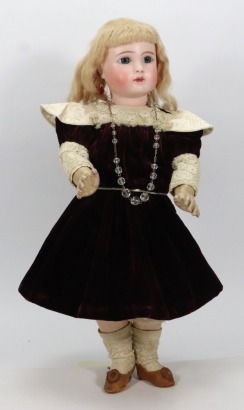 A good all original Steiner A bisque head Bebe doll, French circa 1890,