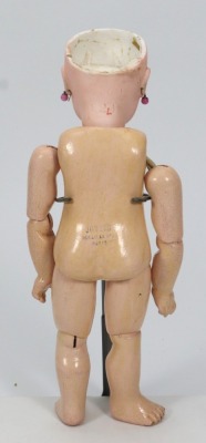 A rare small size 2 Emile Jumeau bisque head bebe doll, French circa 1890, - 4