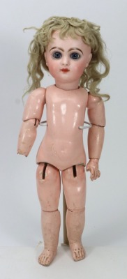A Tete Jumeau bisque head bebe doll, French circa 1890, - 3