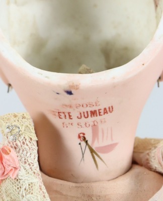A Tete Jumeau bisque head bebe doll, size 6, French circa 1890, - 3
