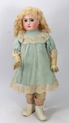 A rare Steiner &lsquo;Phenix&rsquo; bisque head Bebe doll, French circa 1895,