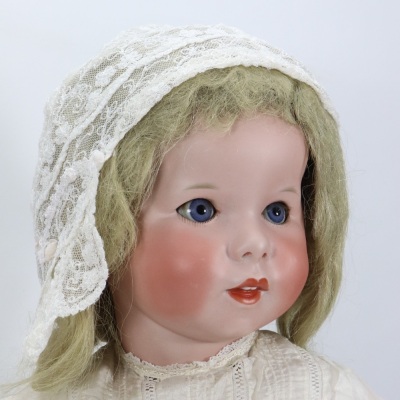A large S.F.B.J 247 bisque head toddler character doll, French circa 1910, - 3