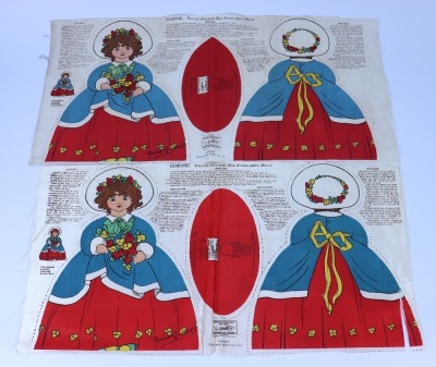 *A collection of Deans Rag Book factory production Rag Toy sheets, English 1900-20s, - 6