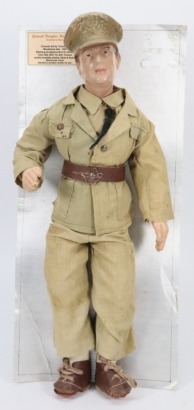 A rare General Douglas Mac Arthur &lsquo;America&rsquo;s Hero&rsquo; composition doll, circa 1942,