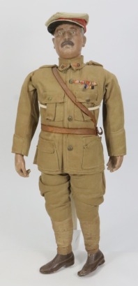 A rare Lord Kitchener propaganda composition doll, circa 1915,