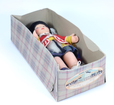 A Chad Valley &lsquo;Jock&rsquo; Scottish guard cloth doll in original box, English 1920s, - 2
