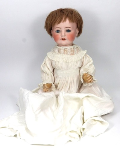 A large Heubach Koppelsdorf 320 bisque head baby doll, German circa 1915,