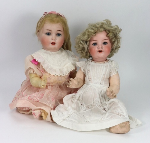 A S&Q bisque head baby doll, German circa 1915,