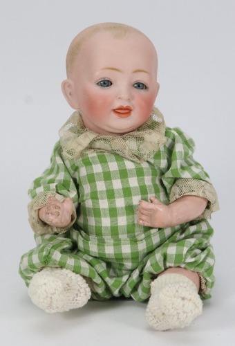 A sweet J.D Kestner bisque head character baby doll, German circa 1915,