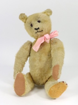 A light golden mohair Teddy bear, German circa 1920,