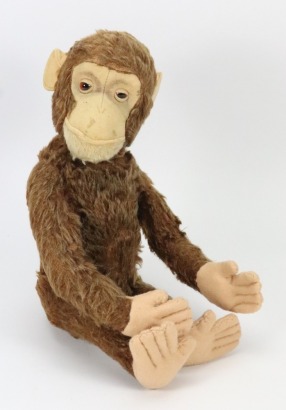 A Schuco yes/no mohair monkey, German 1930s,