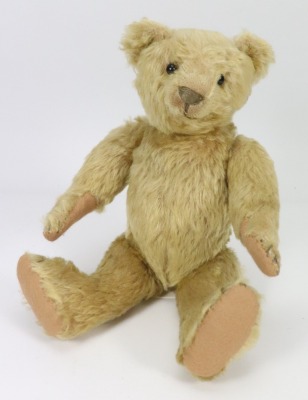 A good early blond mohair Teddy bear, circa 1910, - 3