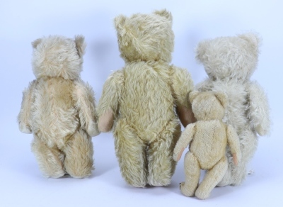 Four post war mohair bears, - 2