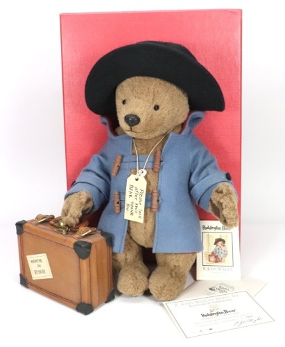 R. John Wright Paddington Bear and accessories,