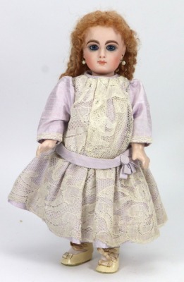 Reproduction small size 3 Jumeau Bebe doll,