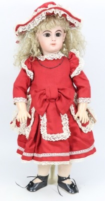 Reproduction Depose E8J bisque head Bebe doll,