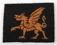 WW1 British 38th Welsh Division Cloth Formation Sign