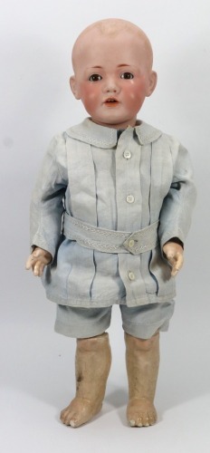 A rare large J.D Kestner &lsquo;Hilda&rsquo; bisque head character toddler doll, German circa 1915,