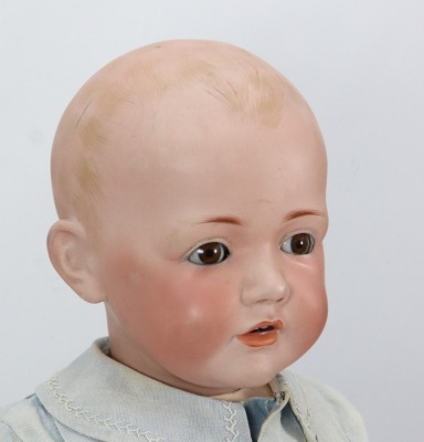 A rare large J.D Kestner &lsquo;Hilda&rsquo; bisque head character toddler doll, German circa 1915, - 3