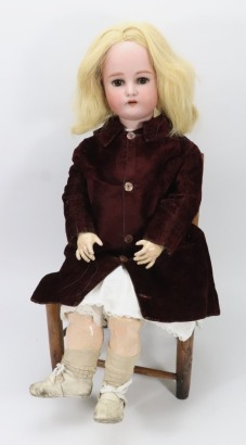 A large Kammer & Reinhardt/Simon & Halbig bisque head girl doll in original &lsquo;Mein Liebling&rsquo; box, German circa 1910,