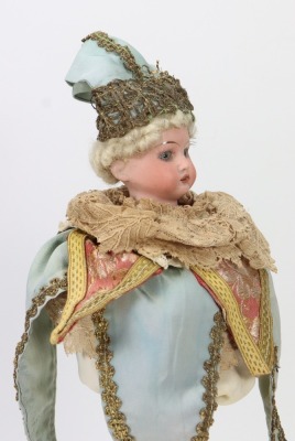 An all original A.M 3200 musical Marotte jester doll, - 2