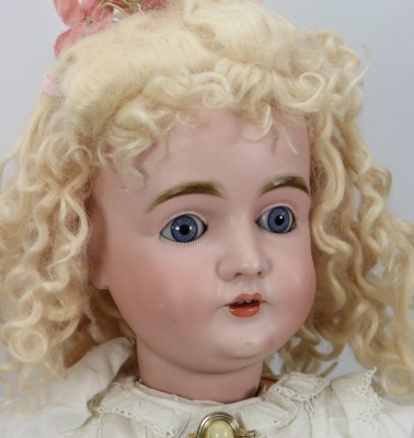 A large J.D Kestner 164 bisque head doll, German circa 1910, - 2