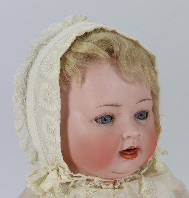 A Kestner 152 bisque head character baby doll, German circa 1910, - 2