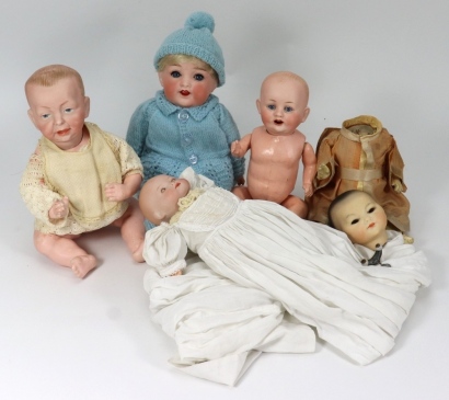 A small Kammer & Reinhardt 100 &lsquo;Kaiser&rsquo; bisque head baby doll, German circa 1910,