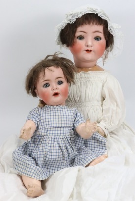 A Large Heubach Koppelsdorf 320 bisque head baby doll, German circa 1915,