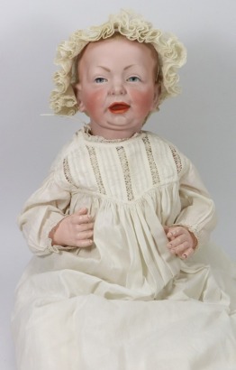 A large Kammer & Reinhardt 100 &lsquo;Kaiser&rsquo; bisque head character baby, German circa 1915