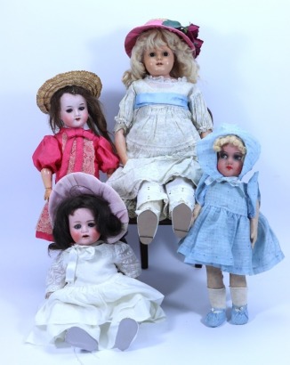 A Max Handwerk &lsquo;Bebe Elite&rsquo; bisque head baby doll, German circa 1915,