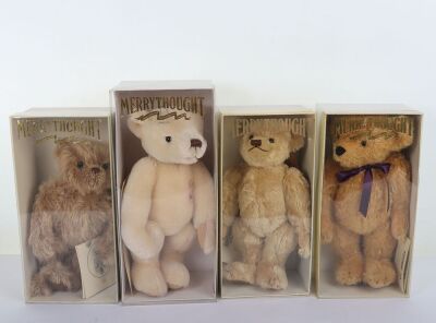 Four Merrythought Limited Edition Teddy Bears,
