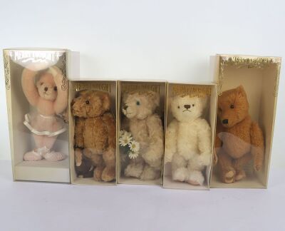 Five Merrythought Limited Edition Bears,