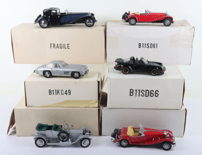 Six Franklin Mint model cars