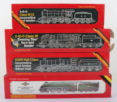 Four boxed 00 gauge Hornby Railways locomotives