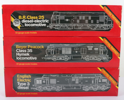 Three boxed 00 gauge Hornby Railways Diesel locomotives