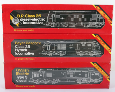 Three boxed 00 gauge Hornby Railways Diesel locomotives