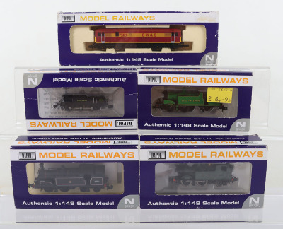 Five Dapol N gauge locomotives