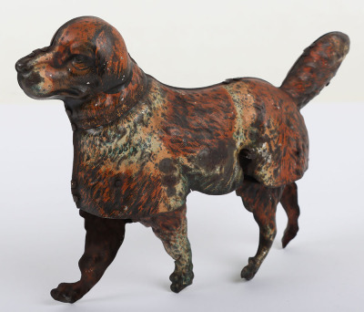 Lehmann (Germany) Tinplate Clockwork Tyras walking Dog