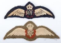 WW2 Pattern Royal Flying Corps Pilots Wing