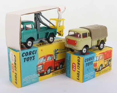 Vintage Corgi Toys 478 Hydraulic Tower Wagon on Forward Control Jeep FC-150