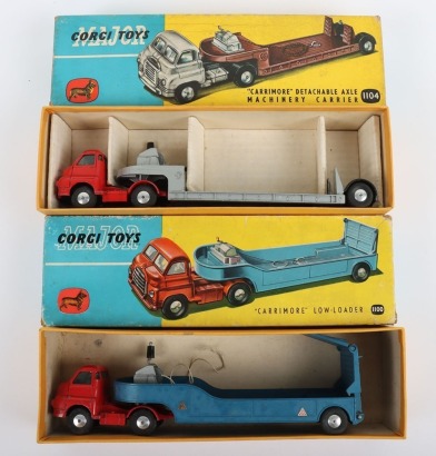 Two Corgi Major Toys Commercial Bedford Carrimore Vehicles