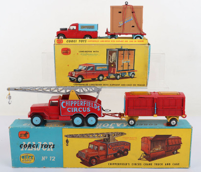 Corgi Toys Gift Set No 12 Chipperfields Circus Crane Truck and Cage
