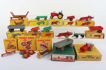 Dinky Toys Farm Tractor and Implements
