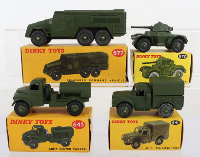 Four Boxed Dinky Toys Military Models